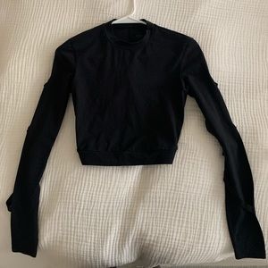 Alo Long Sleeve Open Back Top